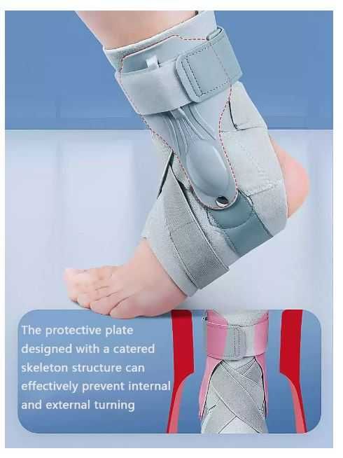 Regulowany stabilizator kostki/stawu skokowego rozmiar M, kolor szary