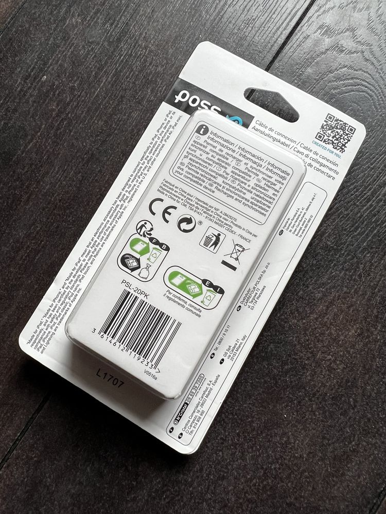 Kabel przewód USB-Lightning różowy 20 cm do iPhone, iPad