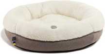 Harley&cho Овальний лежак Bagel Fur Milky M (75x65cm) для тварин
