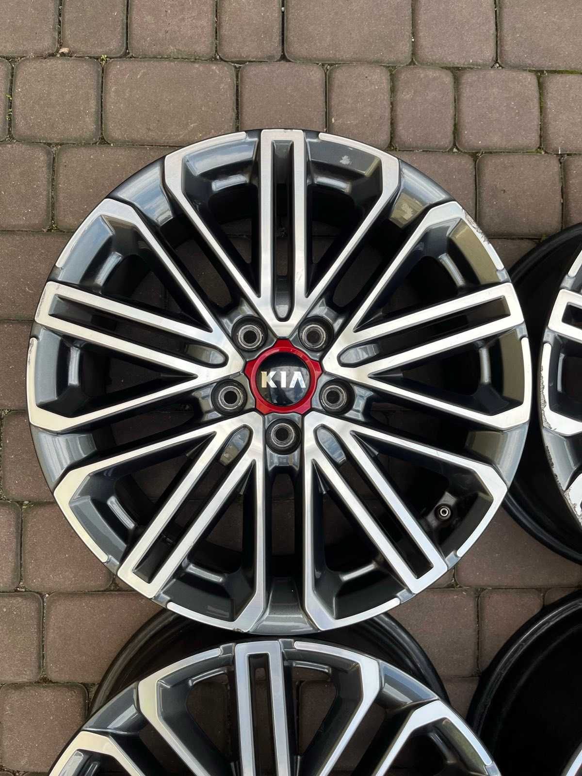 Oryginalne alufelgi Kia 5x114,3 18 CZUJNIK Proceed Ceed Optima Bicolor