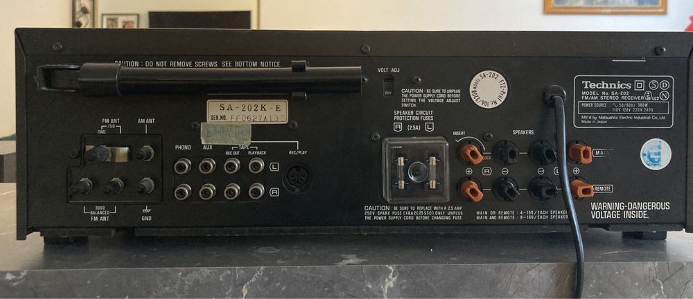 Amplituner Technics SA-202, radio, wzmacniacz