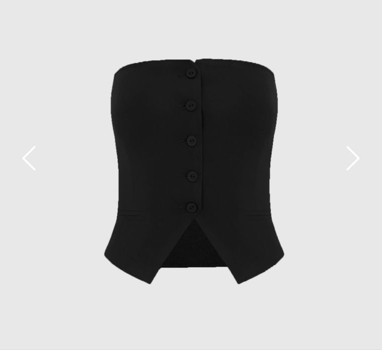 Топ-корсет "БЕРВУД" ROMASHKA чорний