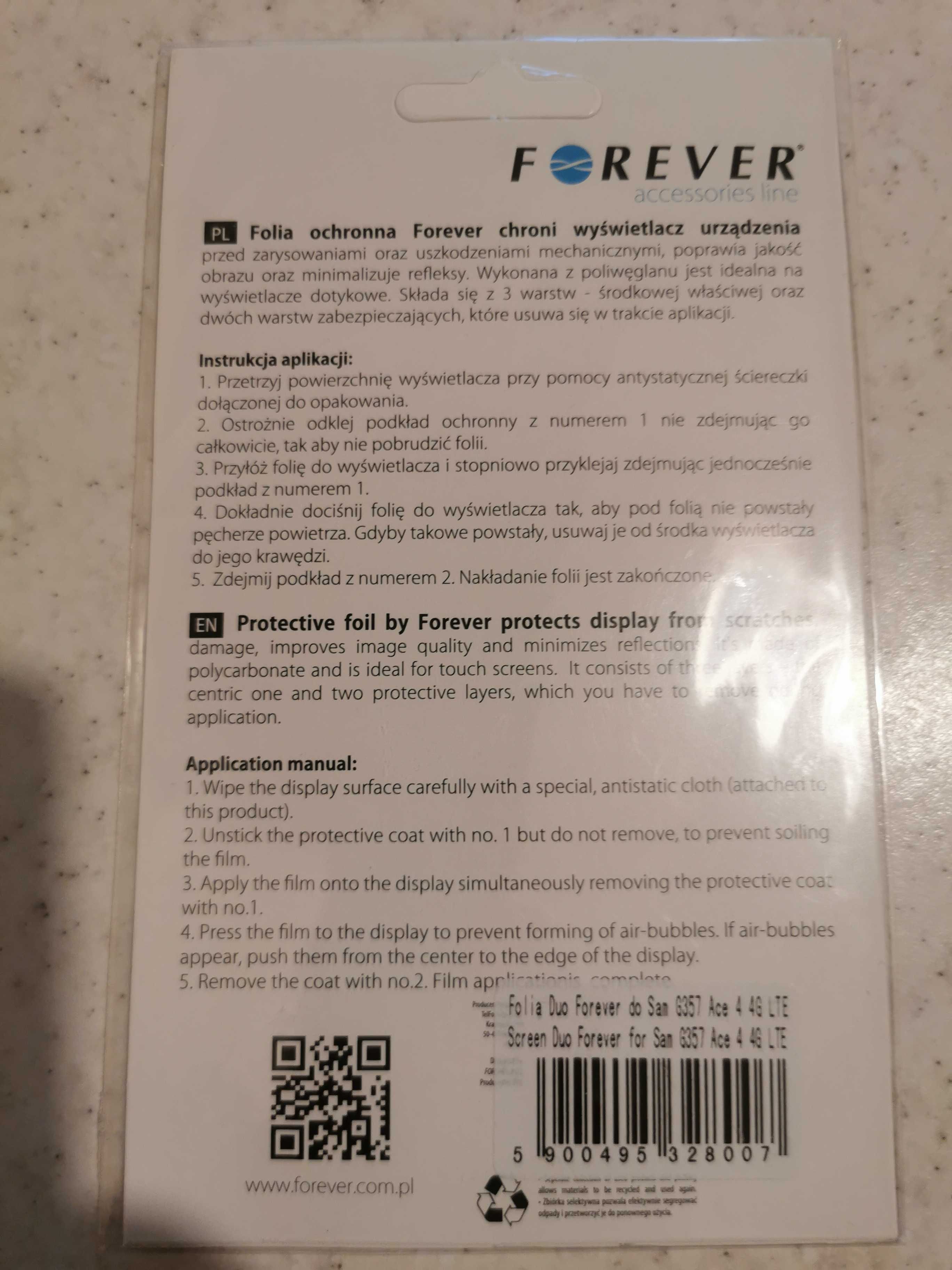 Sprzedam Folia ochronna Forever do Samsung Galaxy ACE 4 LTE