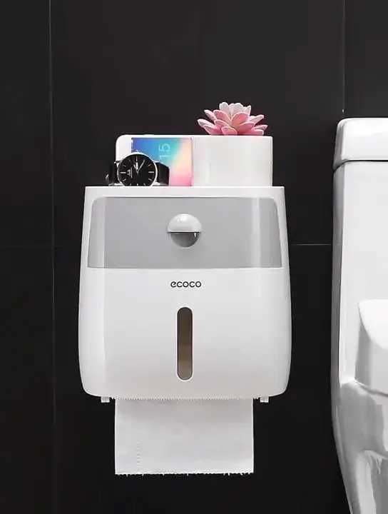 Тримач бокс для туалетного паперу водонепроникний настінний Ecoco
