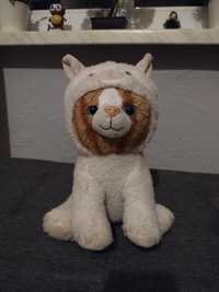 Pluszowy kot owieczka alpaka z kapturem maskotka