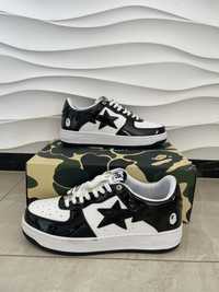 Bape Low black white 44