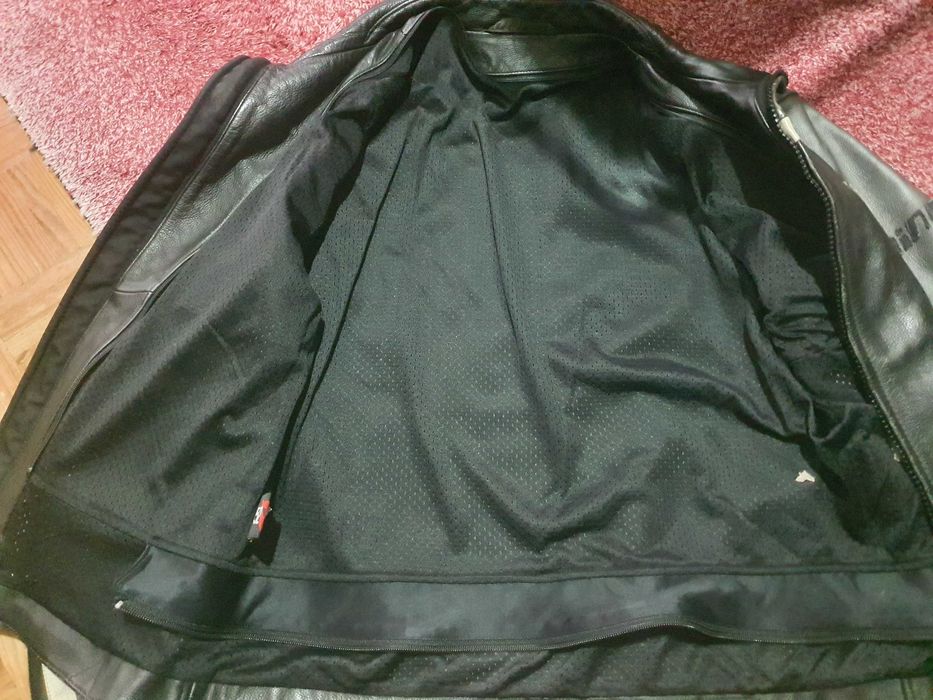 Casaco motard em pele Dainese tamanho L-52