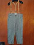 Calça com suspensórios Zippy 6/7 anos