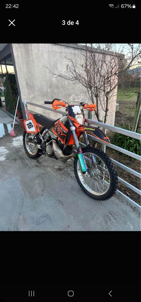 Mota KTM 250 exc