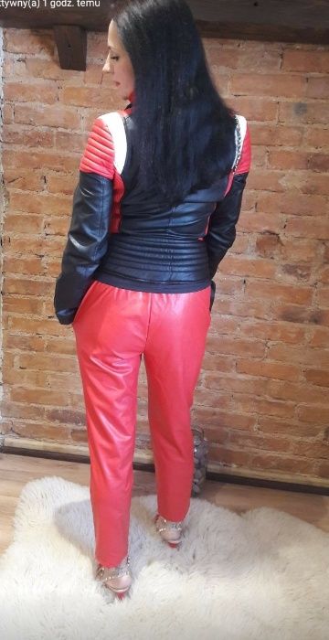 Ekskluzywny komplet damski z eko skóry VIP MILANO