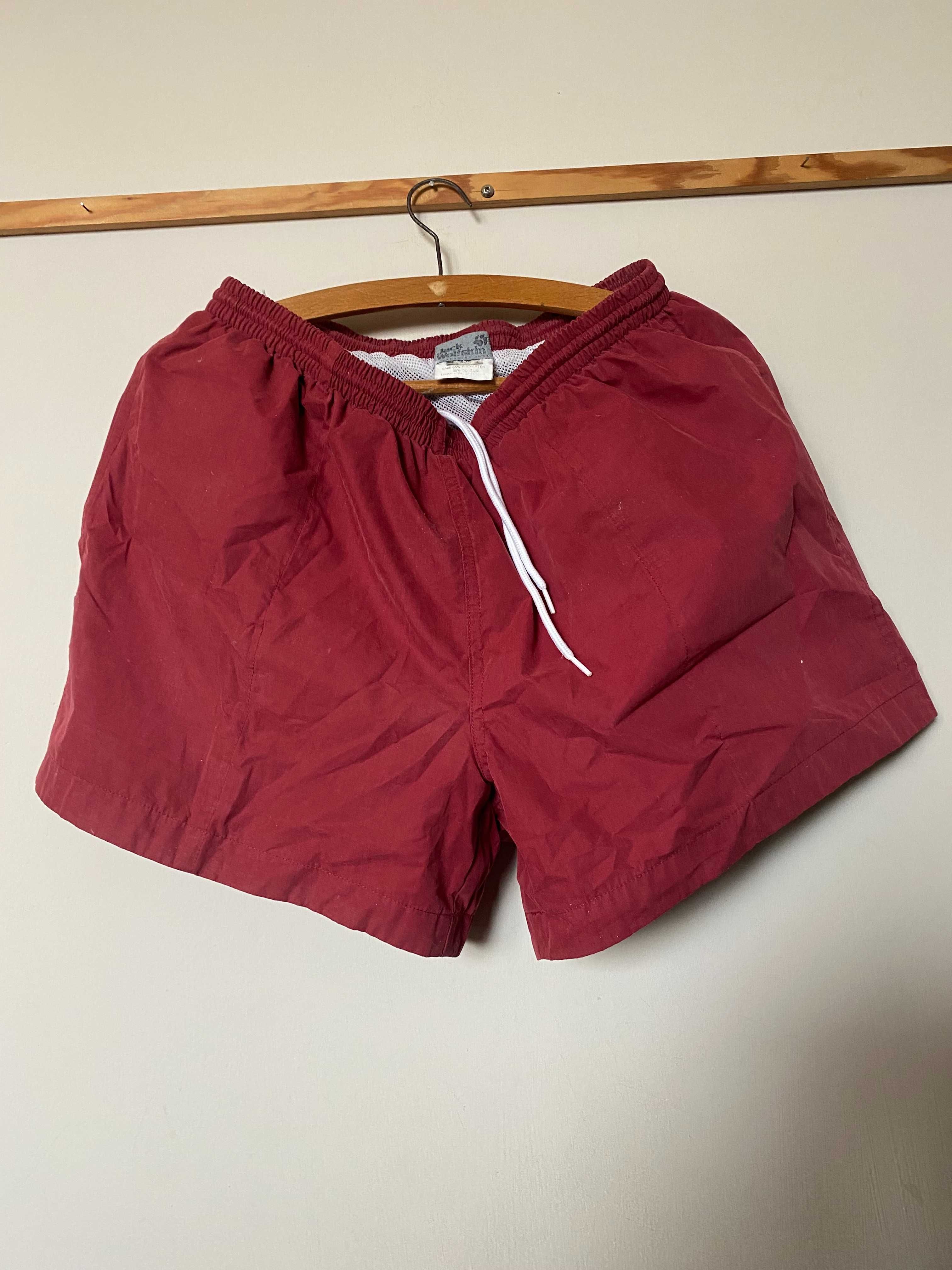 Męskie bordowe spodenki JACK WOLFSKIN - S/M - OKAZJA