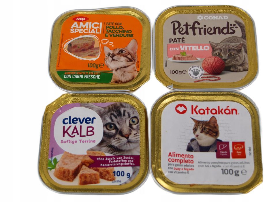 Pakiet 102Szt. Pasztecików Dla Kota Mokra Karma Największy Mix 10,2Kg