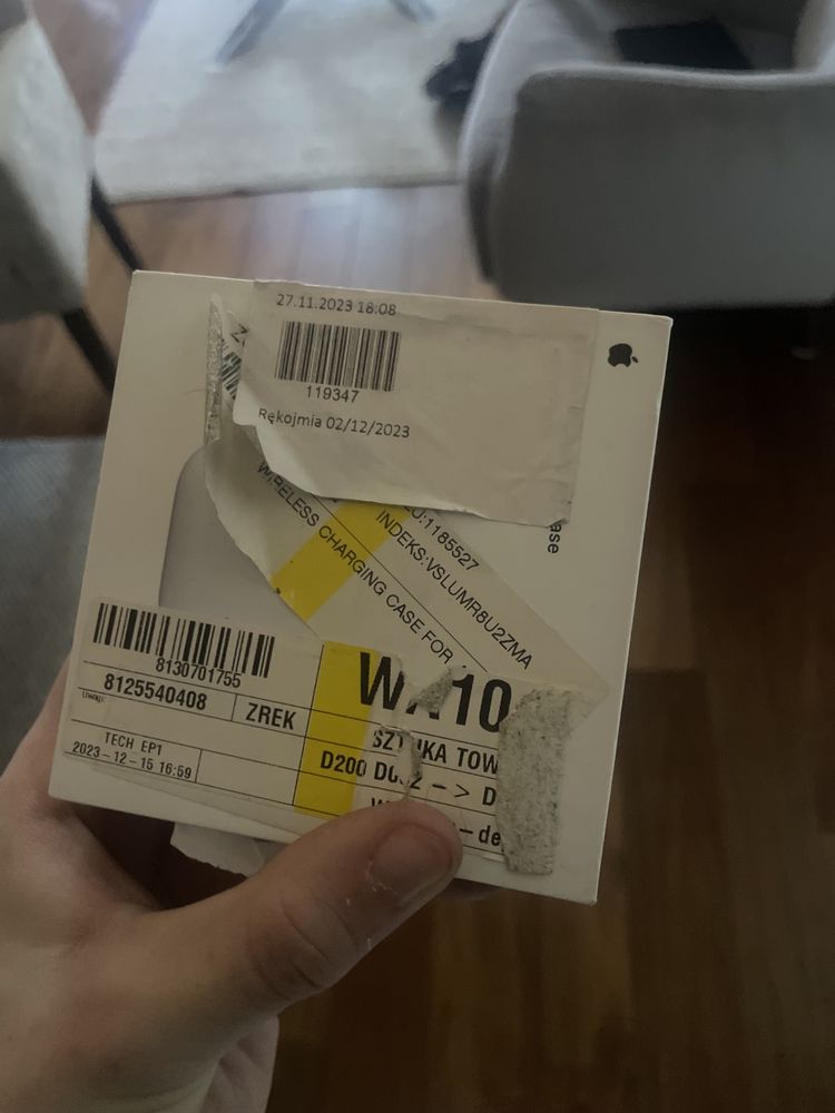 Case etui ładujące do airpods 2 orginalne paragon nieuzwane