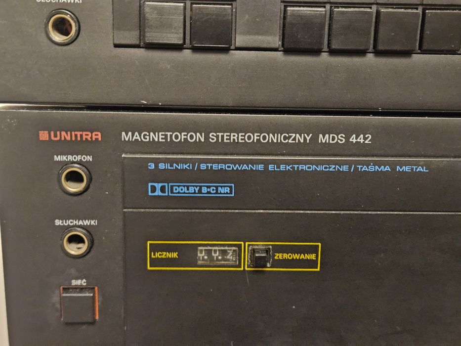 Unitra Diora WS-442 + MDS-442 + AS-642  komplet wieża, sprawna, Dolby