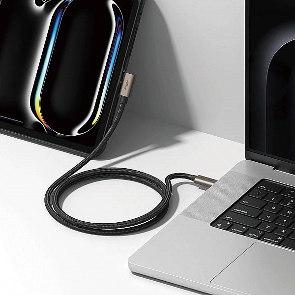Ringke Usb 3.2 Gen 2X2 Type-C 90 Degree Cable Pd240W 200Cm Black