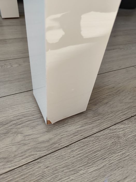 Stół Hubertus stolik kawowy 80x80 biały połysk Gliwice