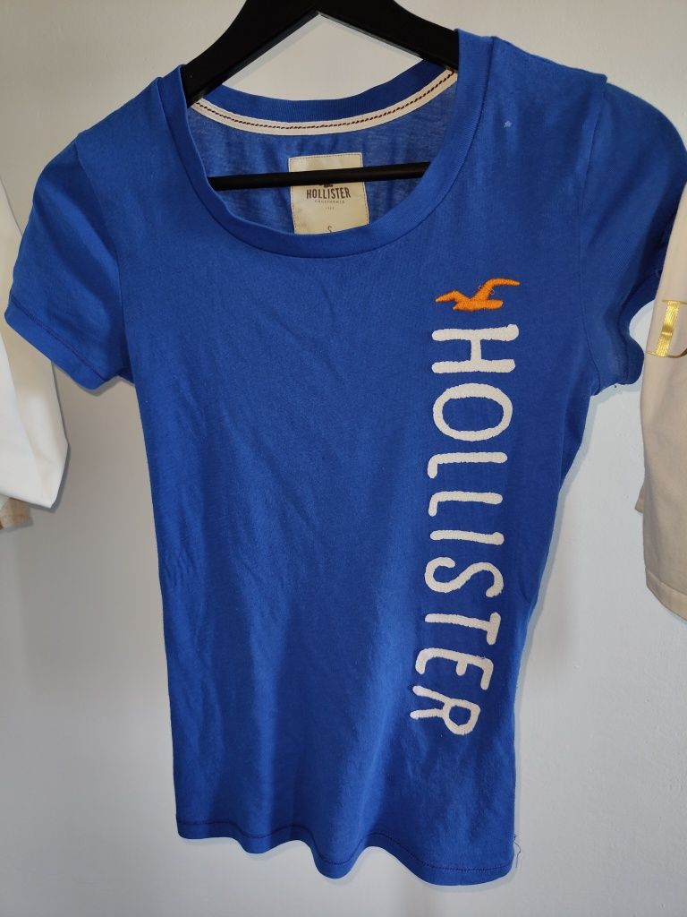 Markowa bluzka koszulka t-shirt damski Hollister r S 36