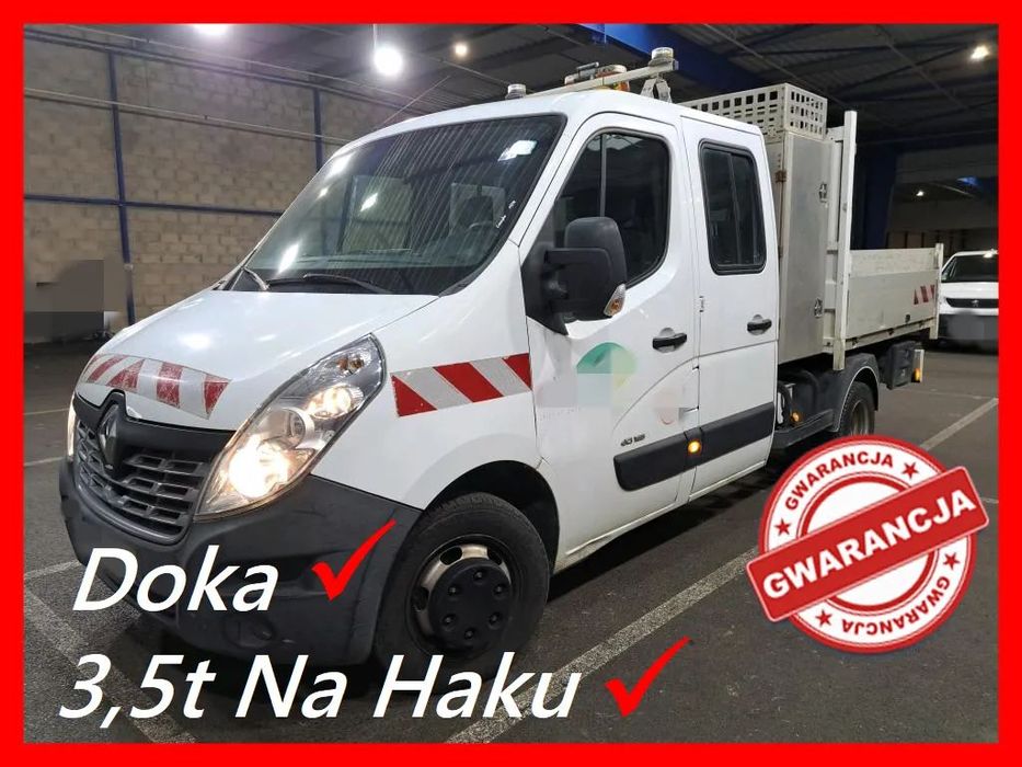 Renault Master  2,3 165KM Bliźniak  Doka Skrzynia Hak-3,5t   Tempomat  Klima//