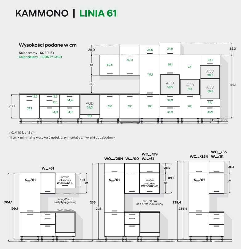 Meble kuchenne KAMMONO KC4