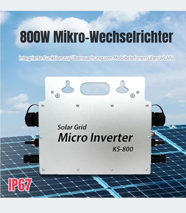 Wodoodporny falownik solarny mikro inwerter 800w solar GRID KS-800