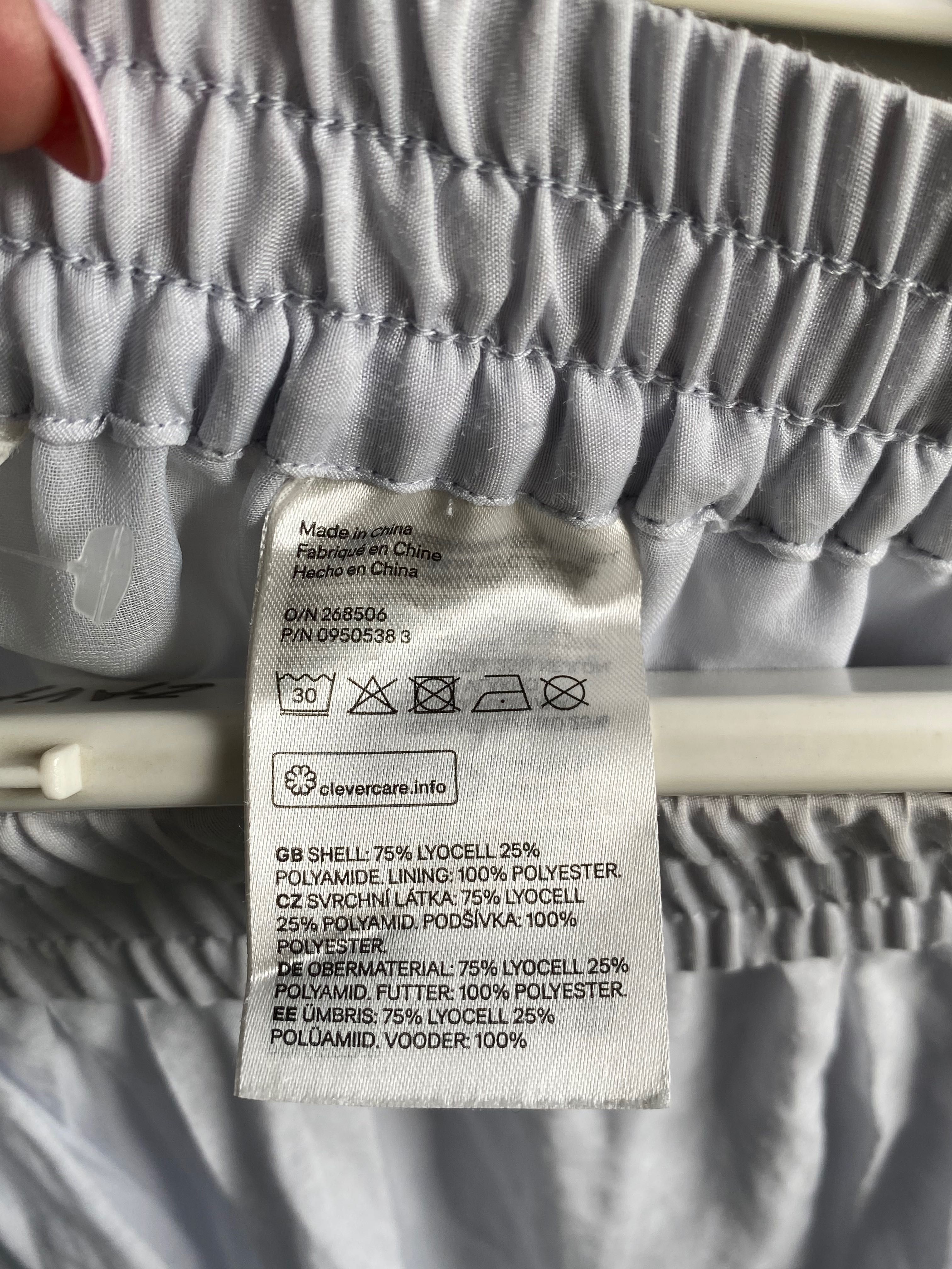 H&M hm maxi długa spodnica sztuczny jedwab tencel lyocell L 40 XL 42