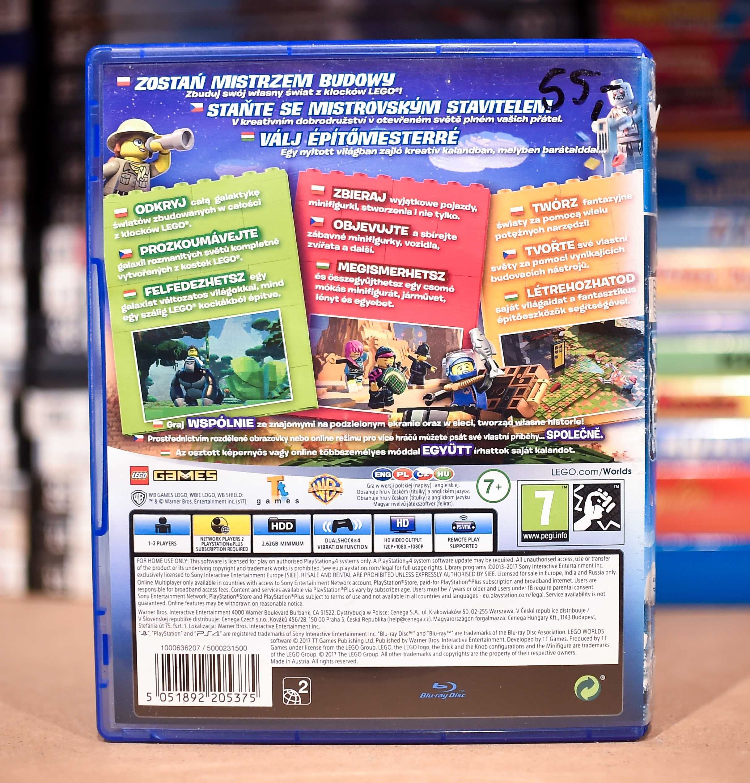 PS4 # LEGO Worlds (Uszkodzona folia na opakowaniu )
