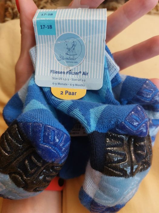 Носки дитячі прорезинові 6-9 місяців