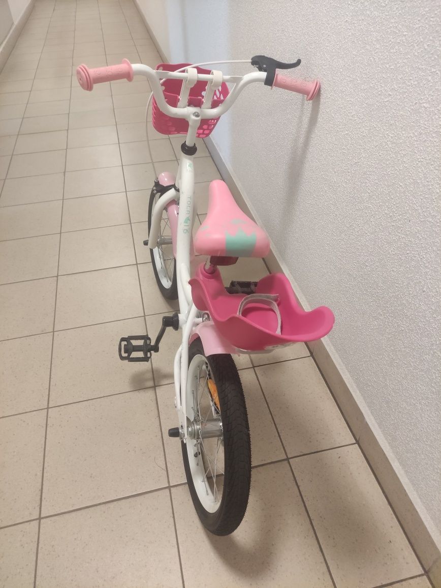 Romet Tola 16 rower dziecięcy koła 16'' różowo-bialy