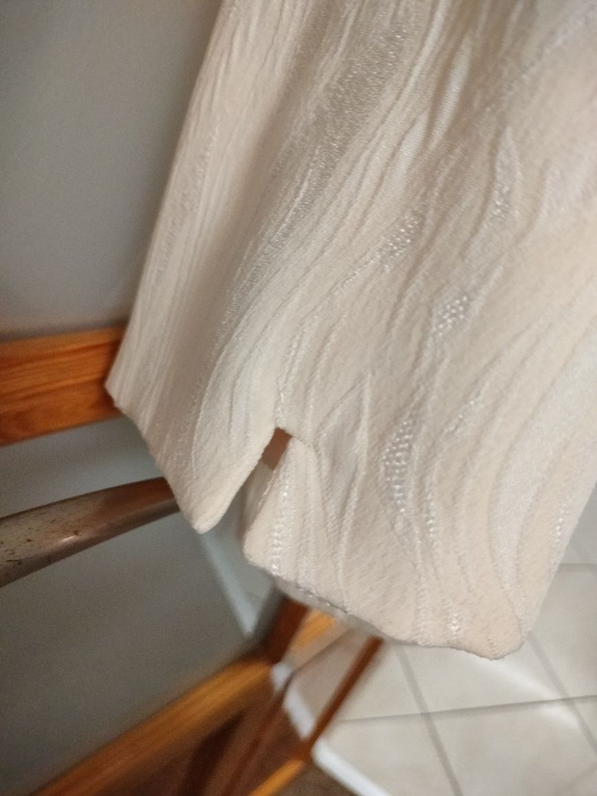 Damski elegancki żakiet kremowy/beżowy r. 52