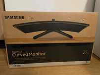 Uszkodzony monitor Samsung Curved 27” C27F398FWU z akcesoriami
