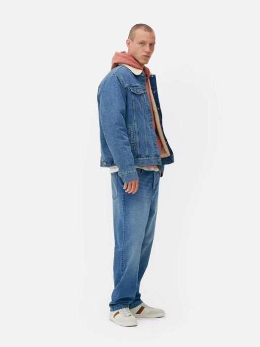 Джинсовая куртка с мехом зимняя джинсовка levis trucker jacket шерпа