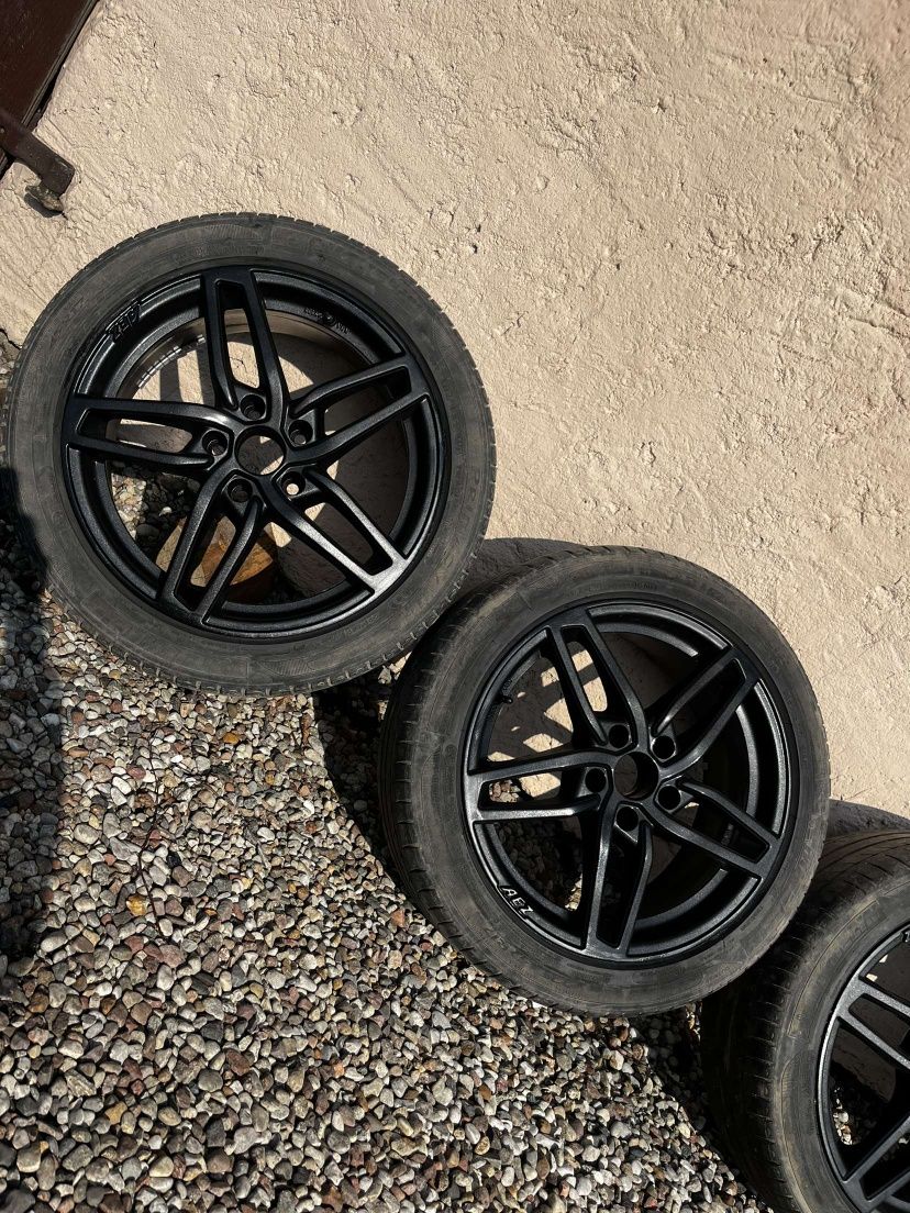 Alufelgi 17 5x112 Audi VW Skoda czarne