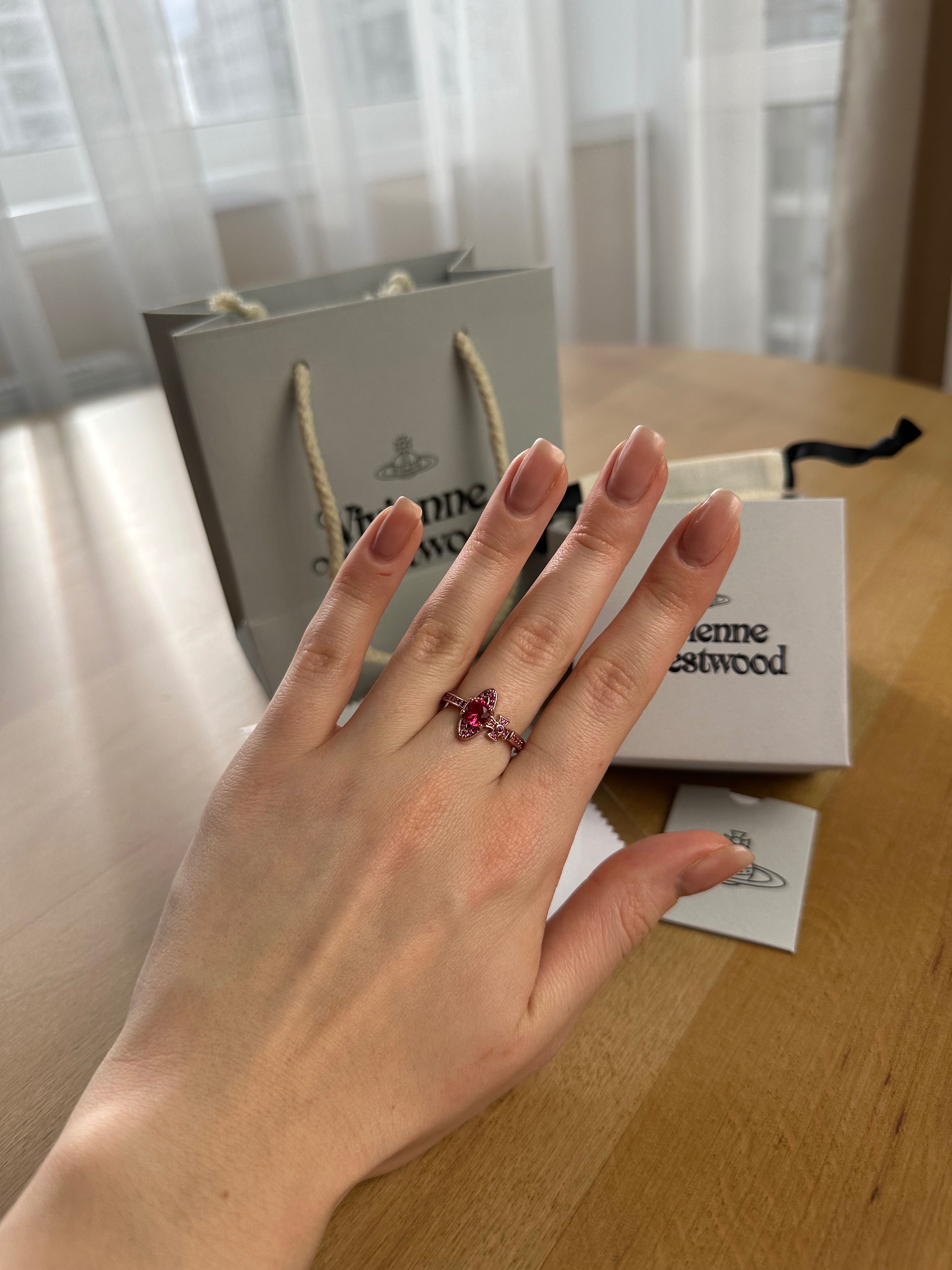 Vivienne Westwood Silver Pink Gold Ring каблучка кольцо