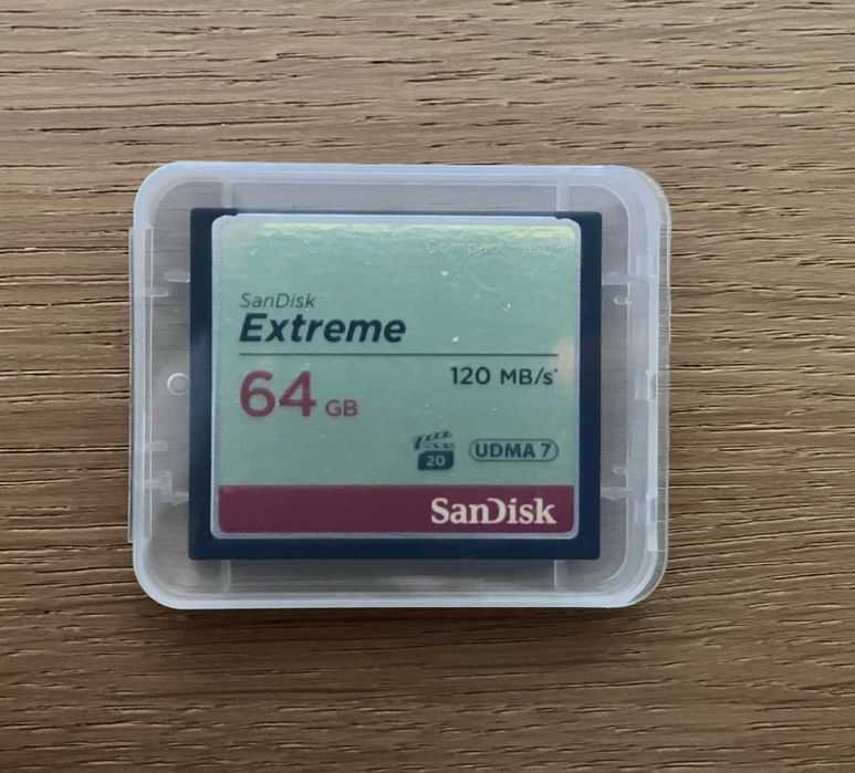 Karta CompactFlash SanDisk Extreme 64GB UDMA7 120MB/s mało używana