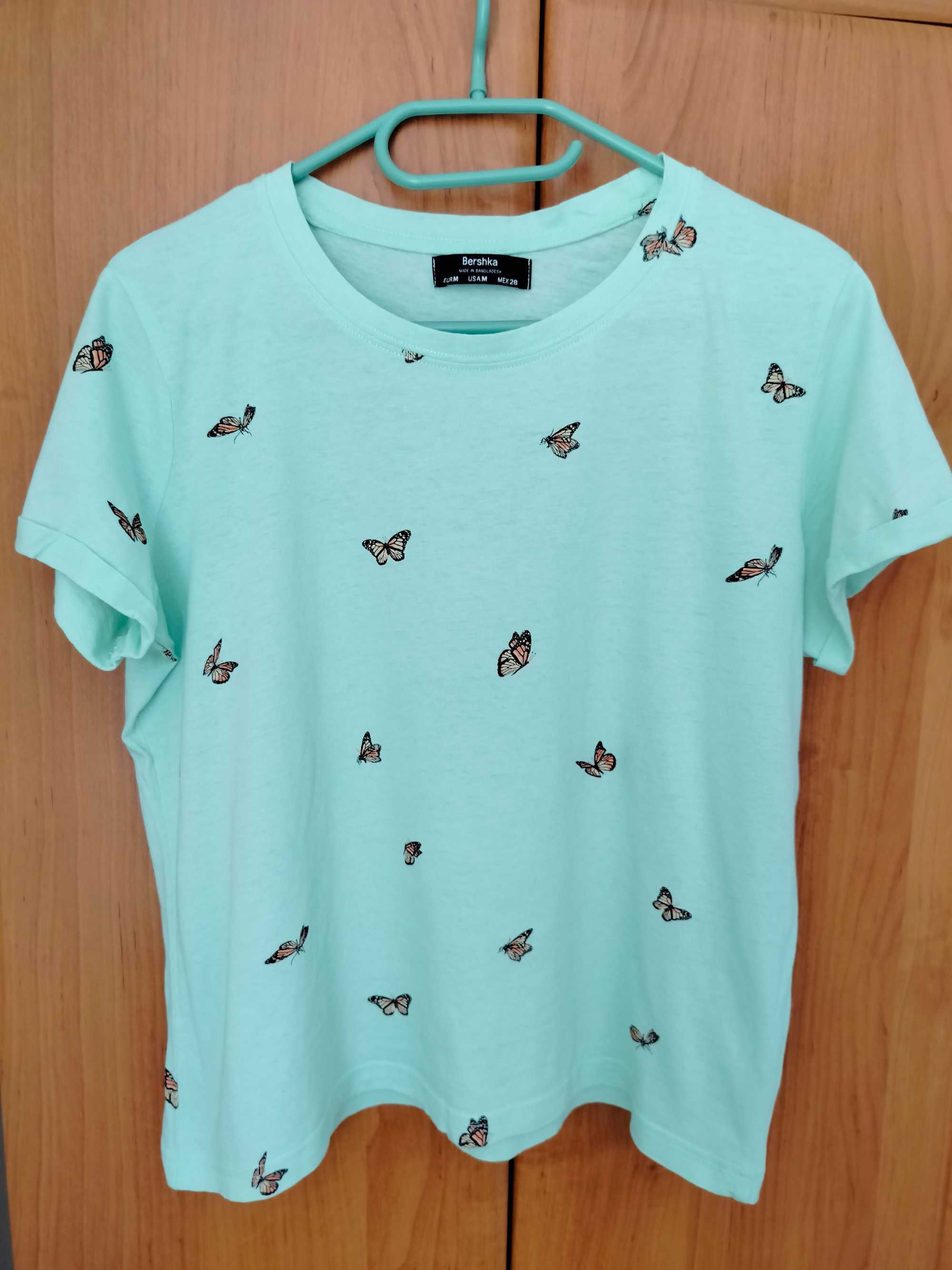 Koszulka dziewczęca T-shirt Top S/M/164 zestaw 5 szt