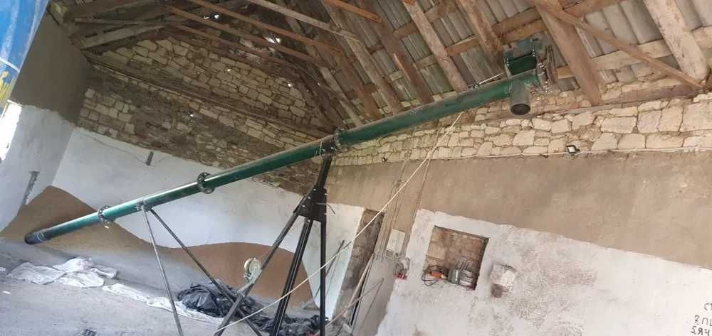 Шнековий погрузчик, шнековий навантажувач, гнучкий шнек.