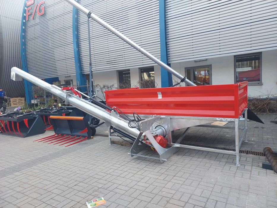 Kosz przyjęciowo-przeładunkowy napęd na WOM do zboża kukurydzy