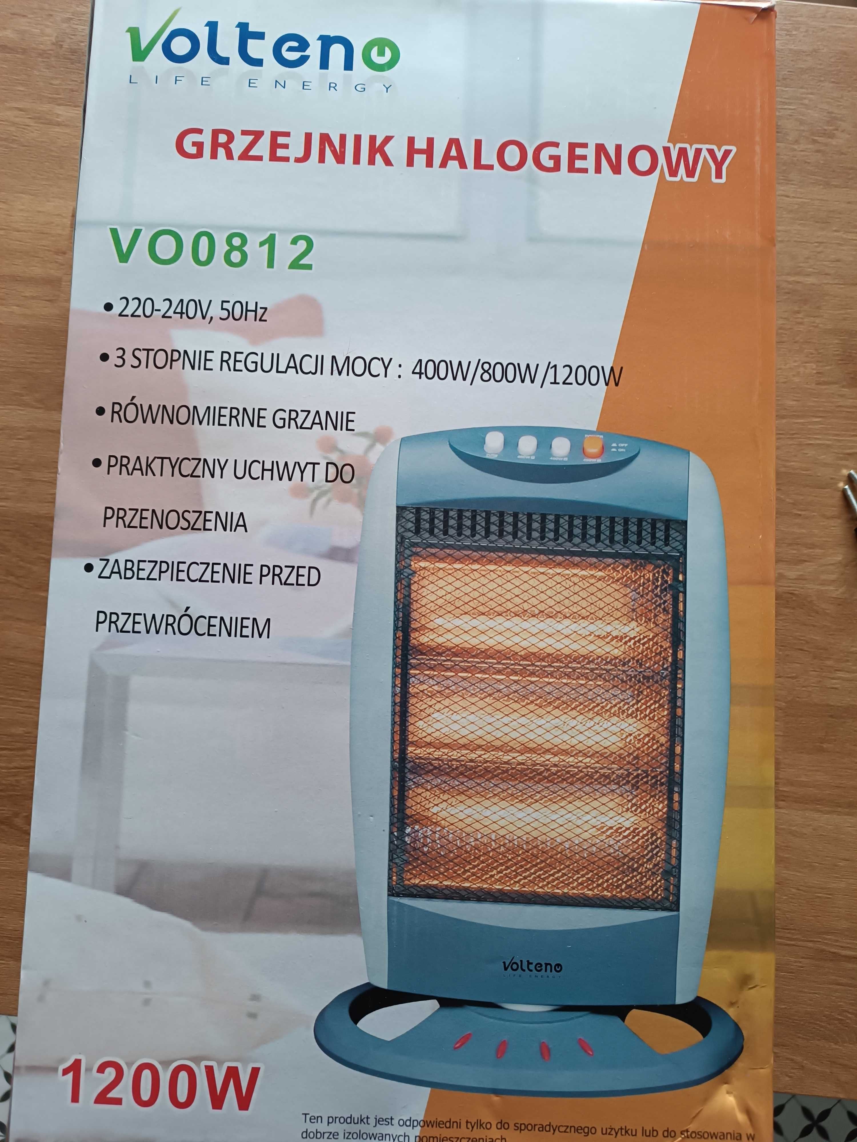 Grzejnik halogenowy z oscylacją VOLTENO 1200W