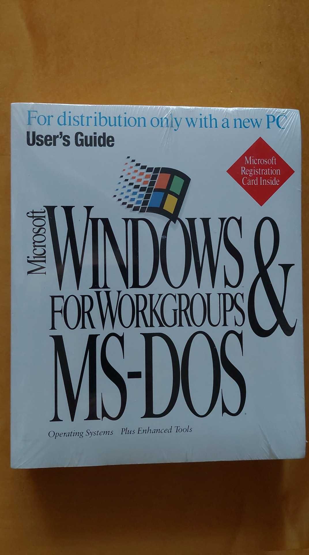 Podręcznik Microsoft Windows for Workgroups & MS-DOS + certyfikat