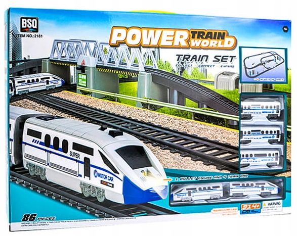 Duża Kolejka Elektryczna Xxl Podnoszony Most 914cm