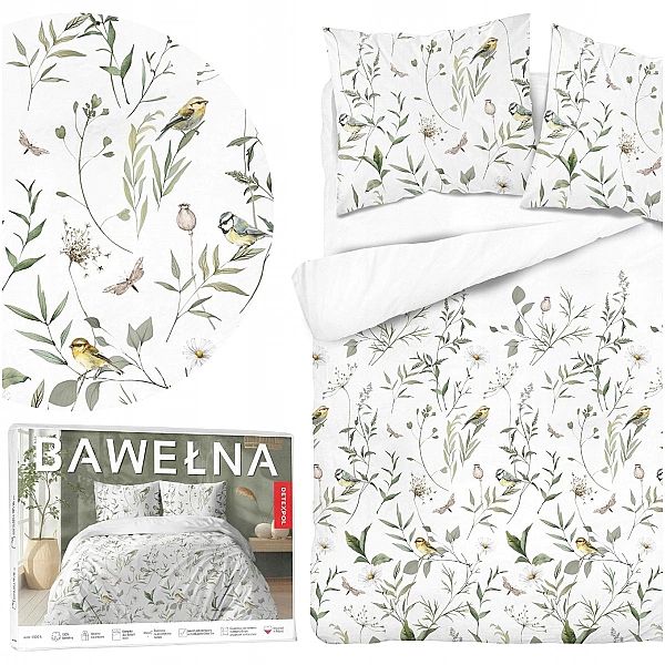 Komplet pościeli BAWEŁNIANEJ VICENZA 220x200/3 części elegancka z wzor