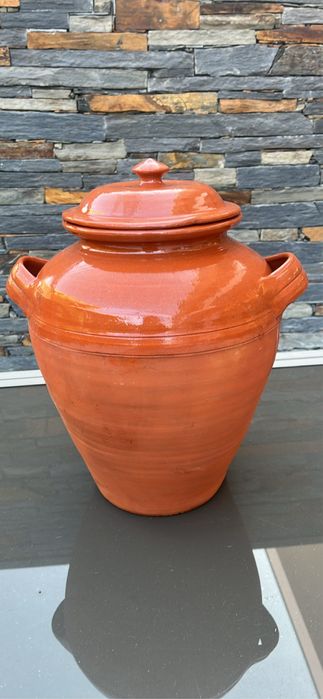 Conjunto de potes em barro