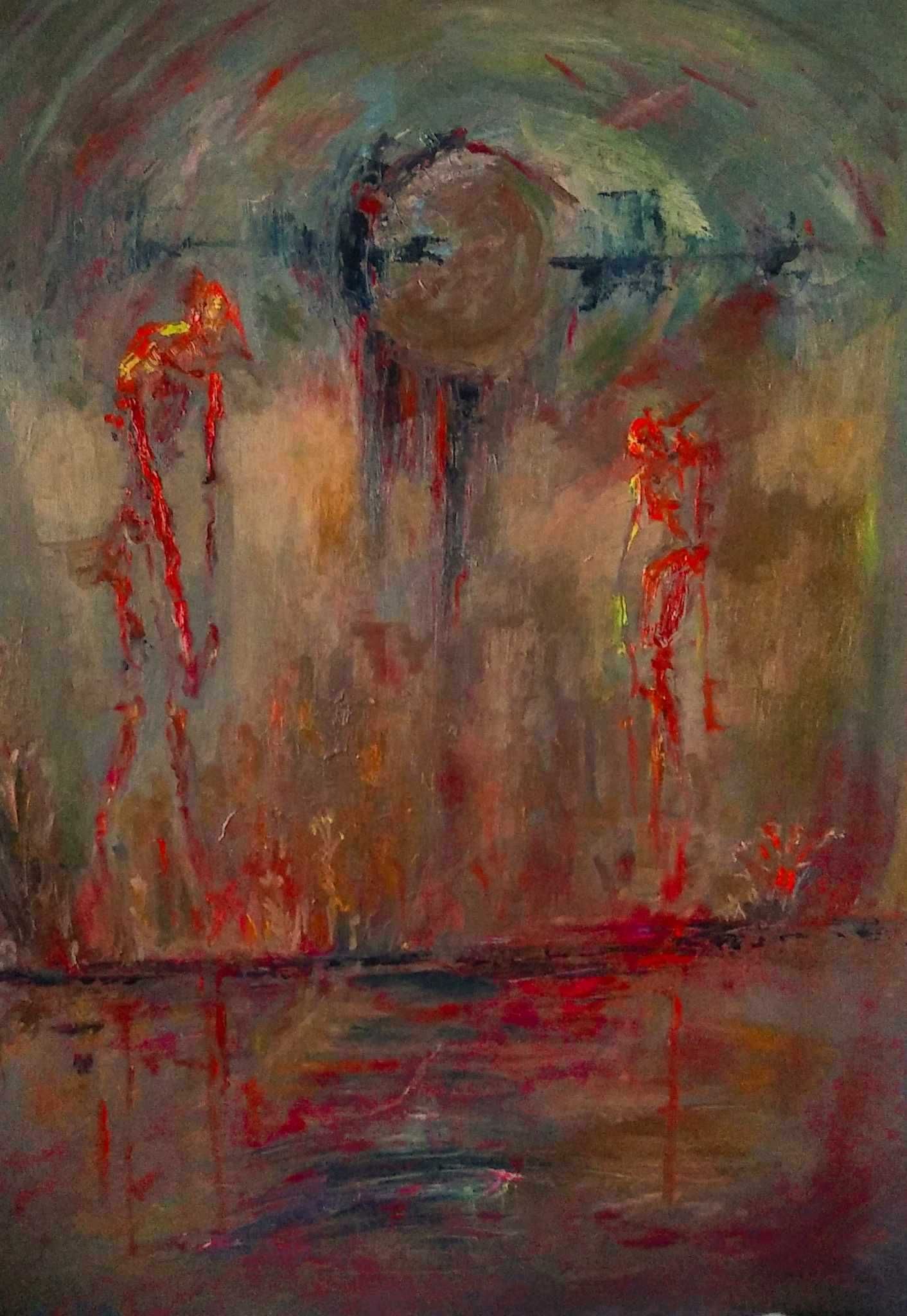 Obraz olejny 50x70cm, werniksowany.