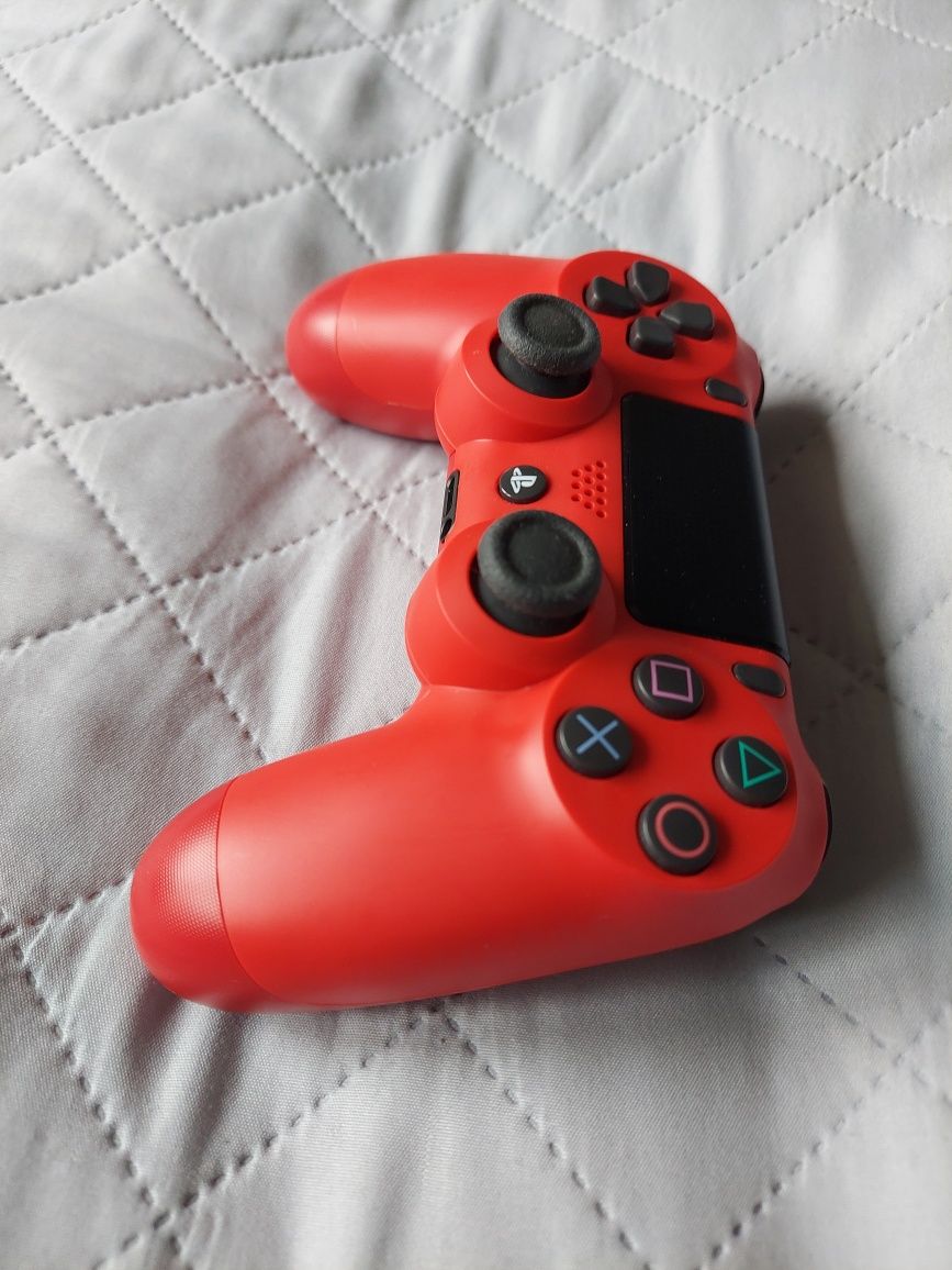 Pad SONY Dualshock PS4 ZCT2E V2 oryginał-czerwony-Superstan!