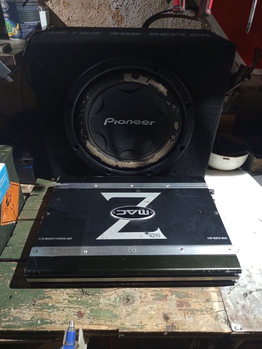 Саббуфер Pioneer +Усилітель MAC Z 1500KW