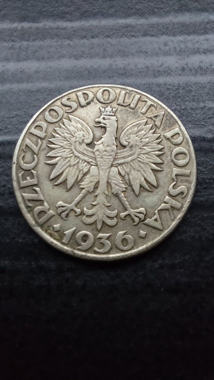 Moneta srebrna 2zl 1936r
