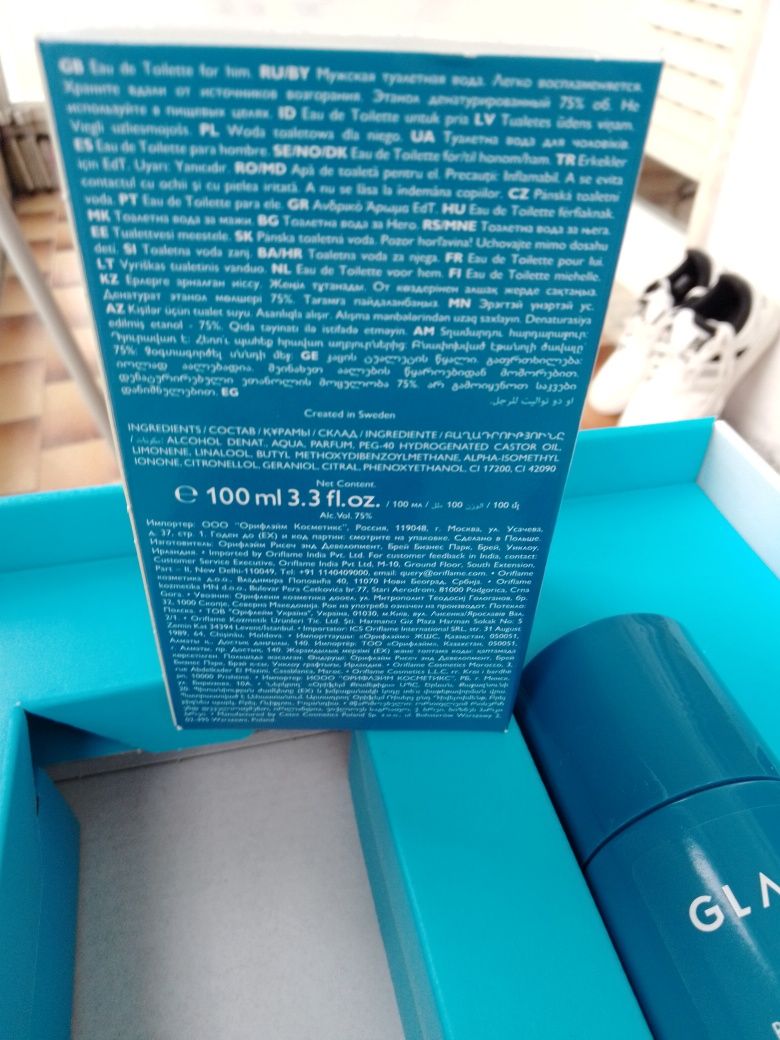 Perfume + roll on Glacier Oriflame