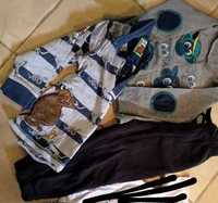 Zestaw ubrań dla chłopca / paka 98-104 2*spodnie +2*bluzka
