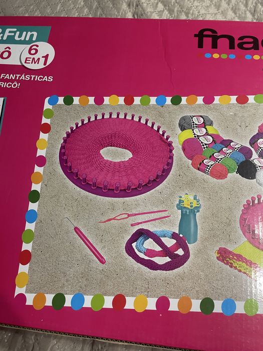Kit Tricô 6 em 1 - Craft & Fun - nunca usado