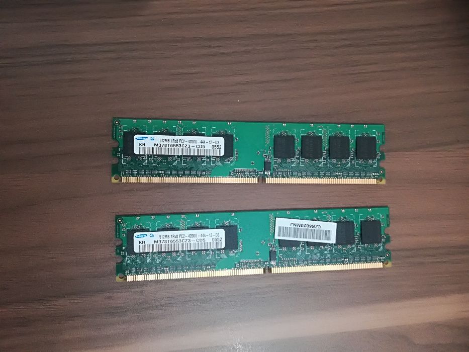 2 Memorias Ram Ddr2 512mb SAMSUNG